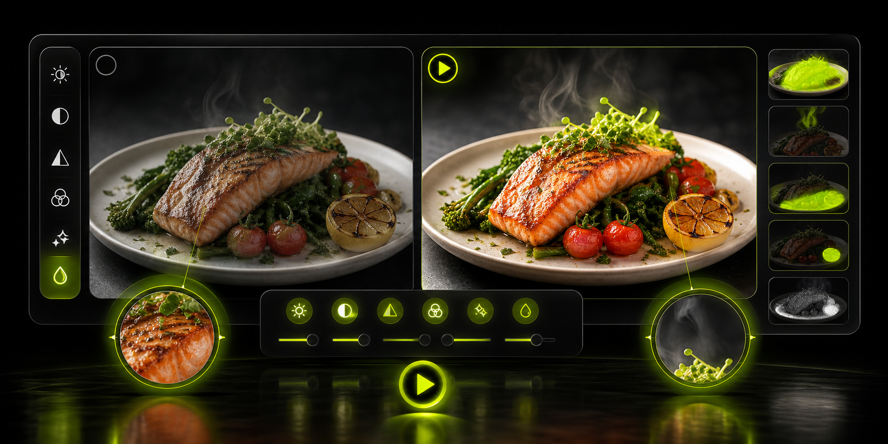 Enhance a plate